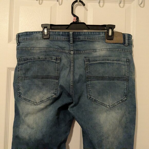 Brooklyn Laundry American Collection distressed straight leg jeans size 38 x 32 - Picture 7 of 11